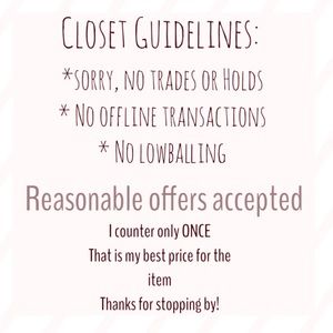 Welcome to my closet!